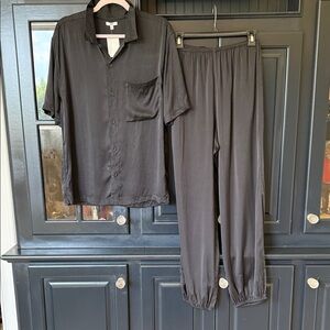 NWT LUNYA Black Two-Piece Lounge Set